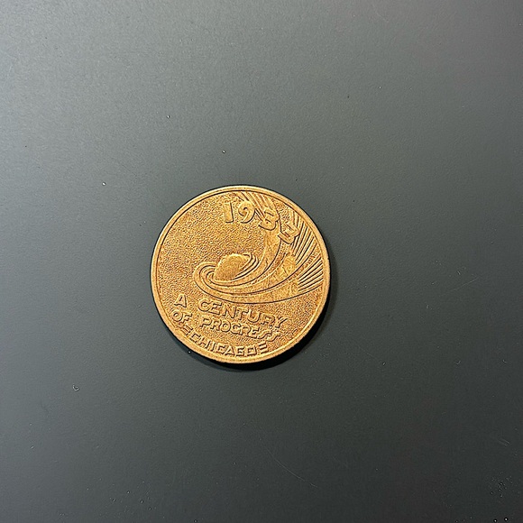 1933 Chicago Worlds Fair A Century of Progress Coin Token - Picture 1 of 3